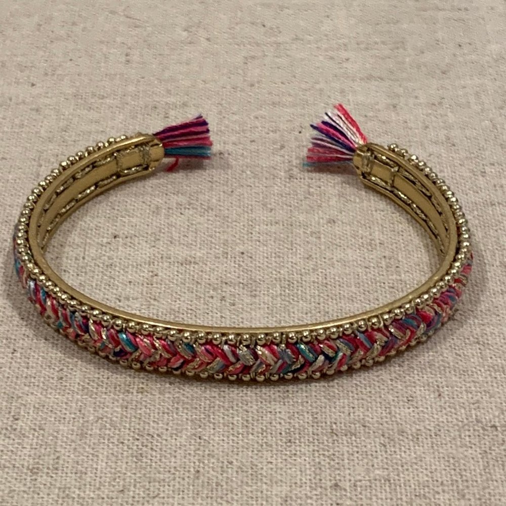 Pink Woven Open Cuff - Picture 4 of 5